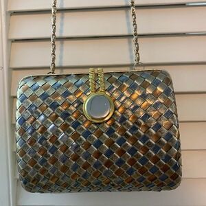 Small Gold and Silver Braided Women’s Purse
